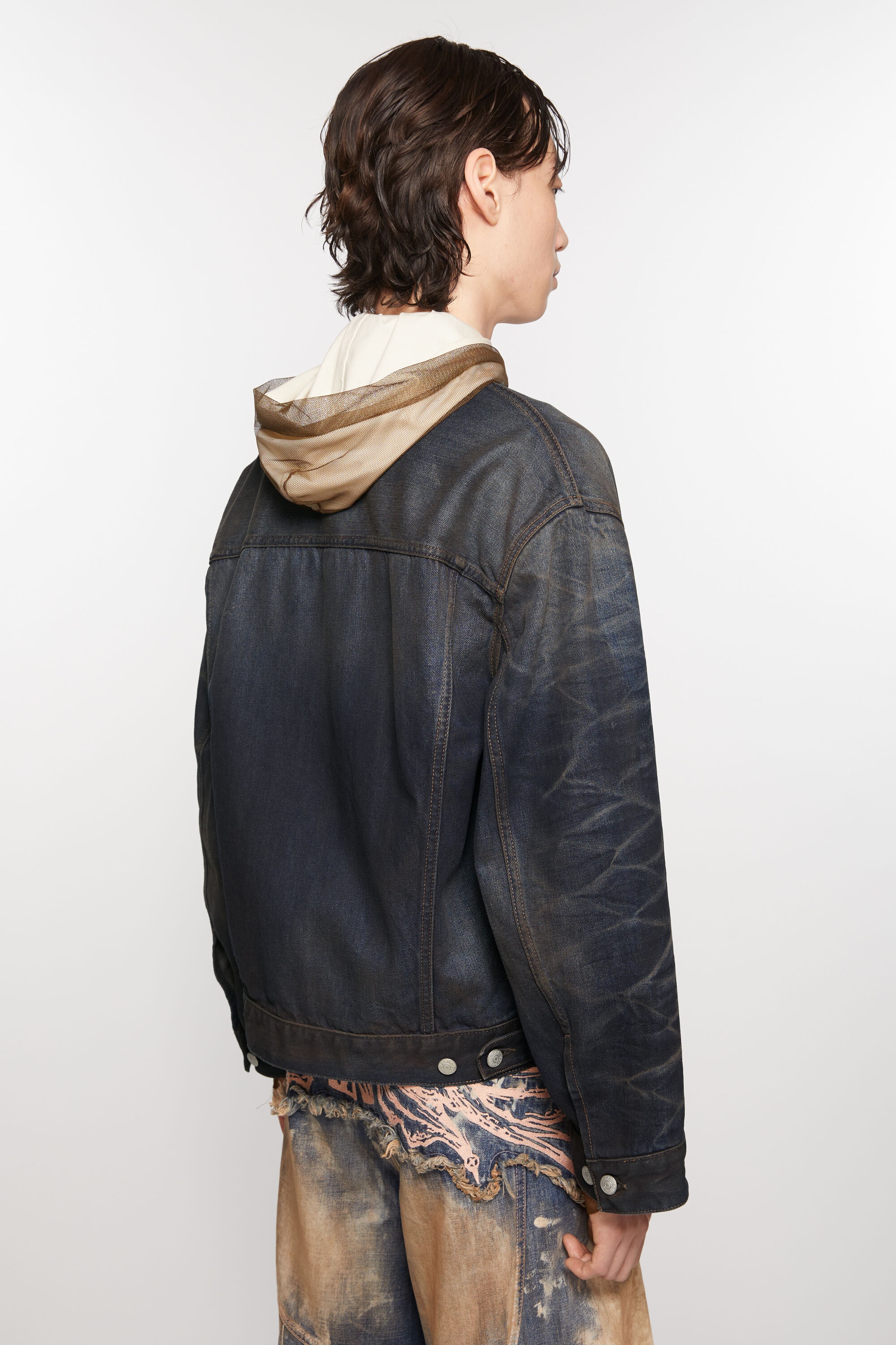 Denim jacket - Oversized fit - Dark Blue - 4