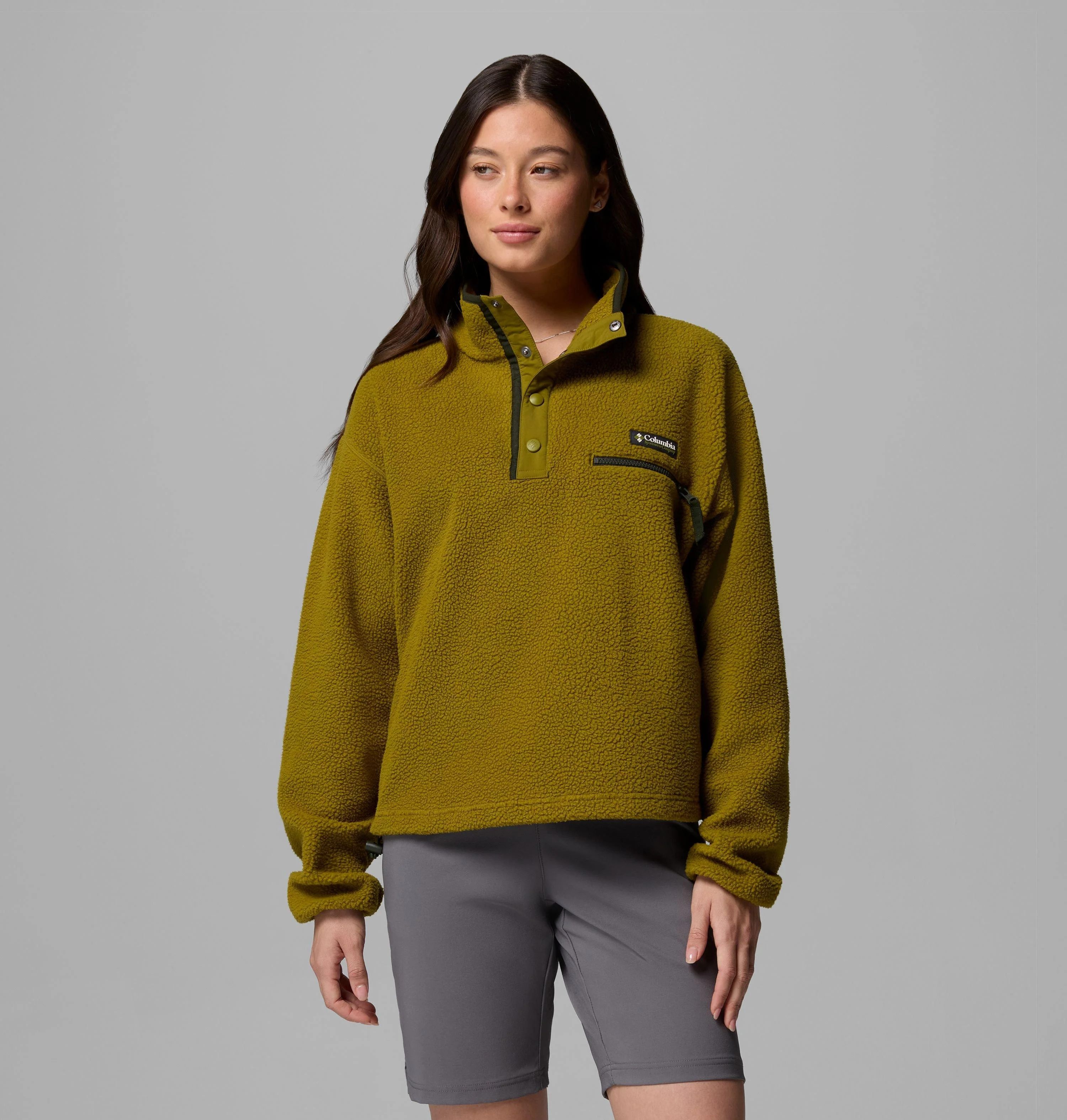 Women's Helvetia II Cropped Half Snap Fleece Pullover - 1