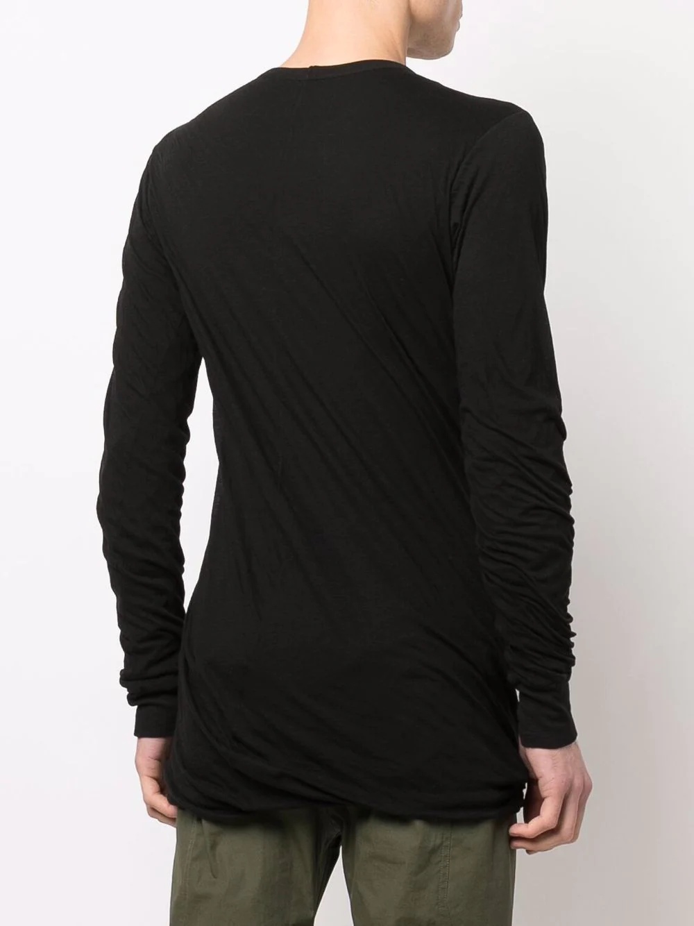 long-sleeved gathered t-shirt - 4