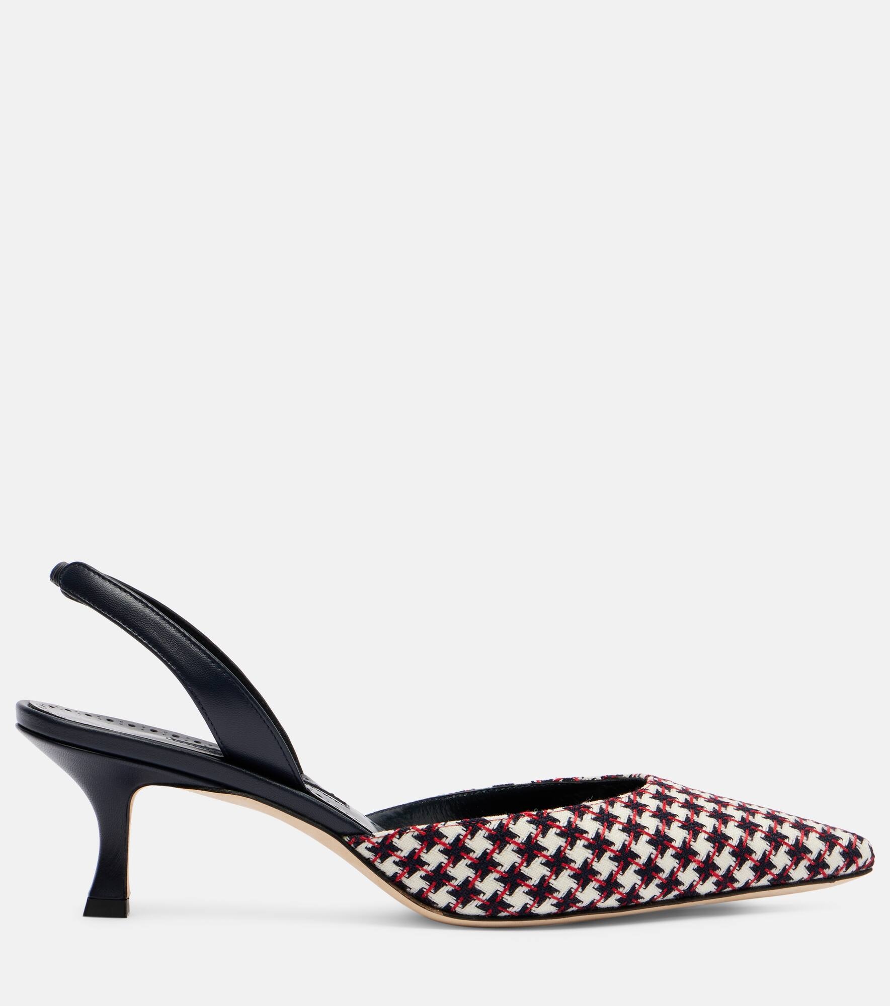 Carolyne 50 houndstooth slingback pumps - 4