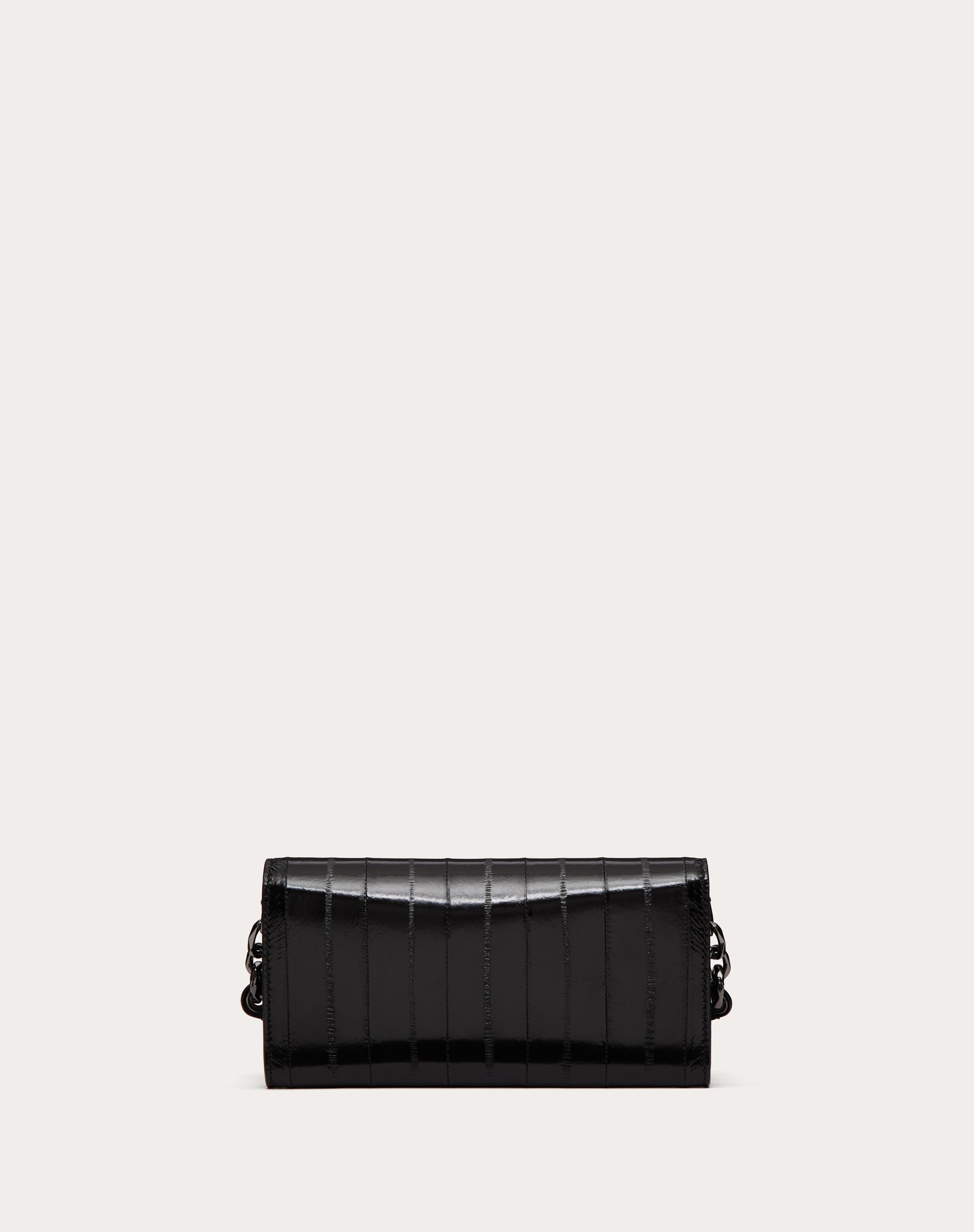 VLOGO THE BOLD EDITION EEL SKIN WALLET WITH SHOULDER STRAP - 4