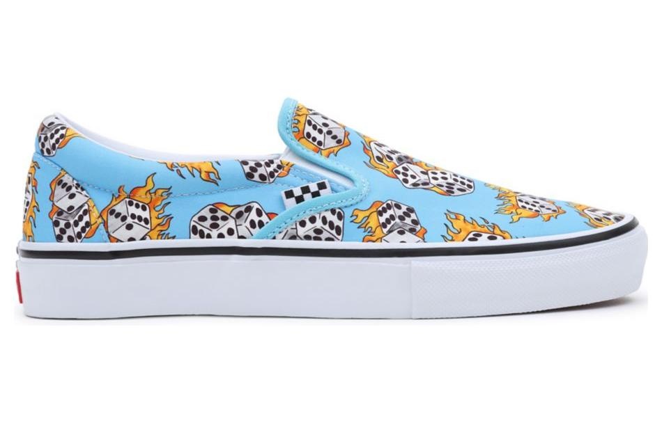 Vans Skate Slip-On 'Blue Flame Dice' VN0A5FCABM6 - 2