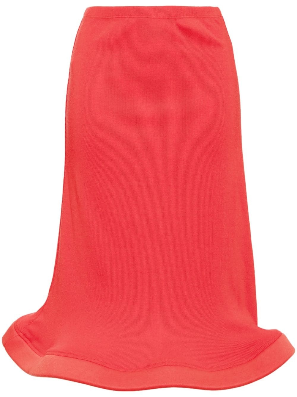 circle-bottom midi skirt - 1