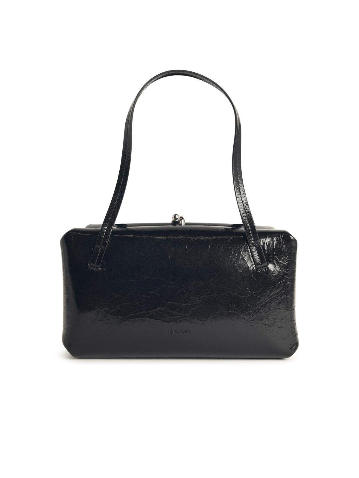 Jil Sander Small 'Goji Pillow' Black Leather Bag Women - 1