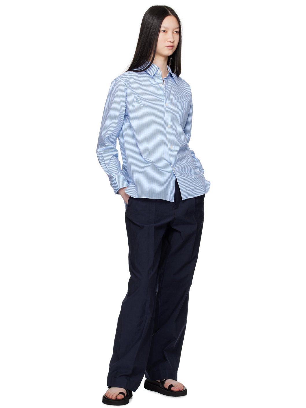 Navy Melissa Trousers - 4
