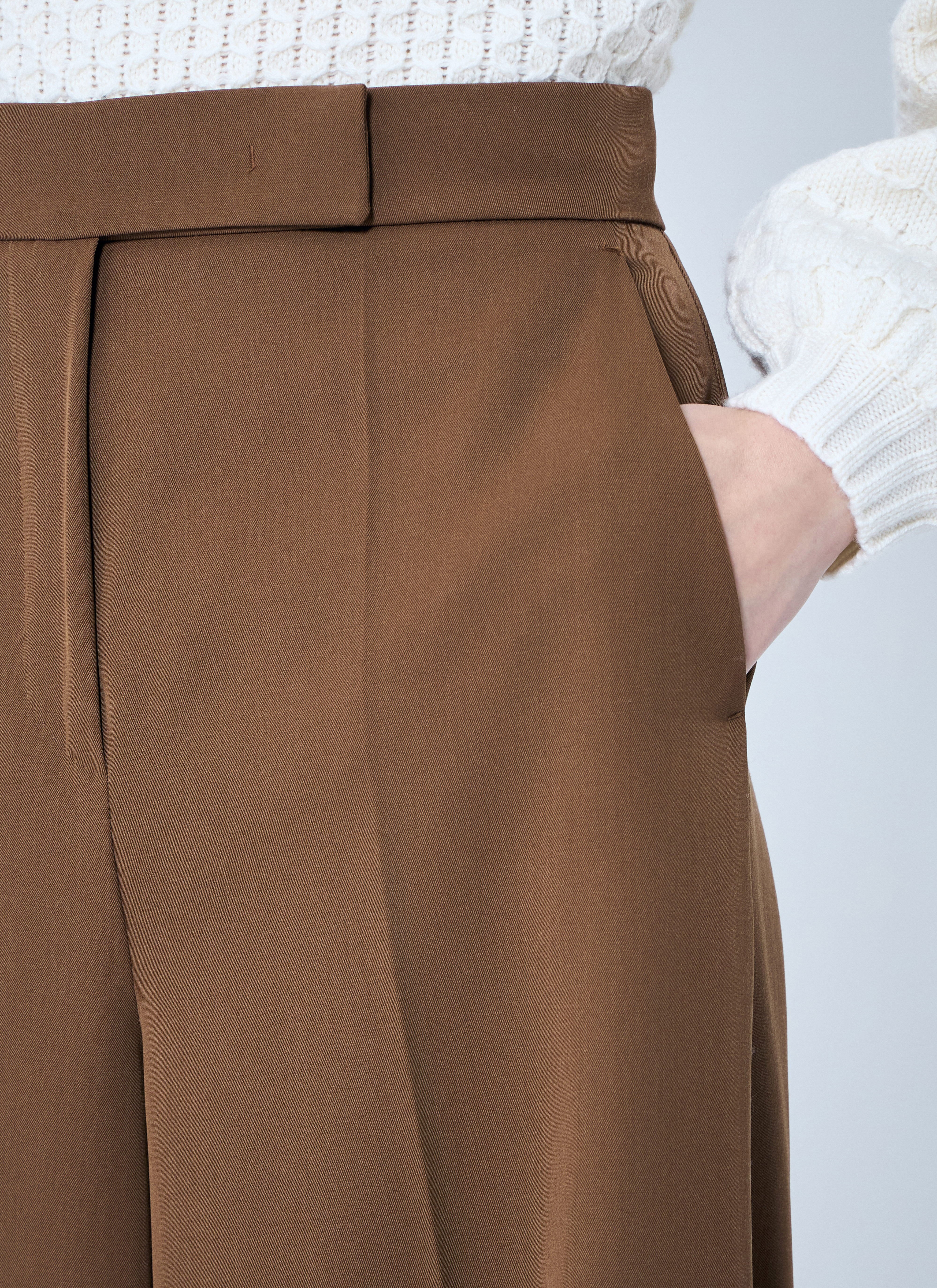 Gabardine Wool Pants - 5