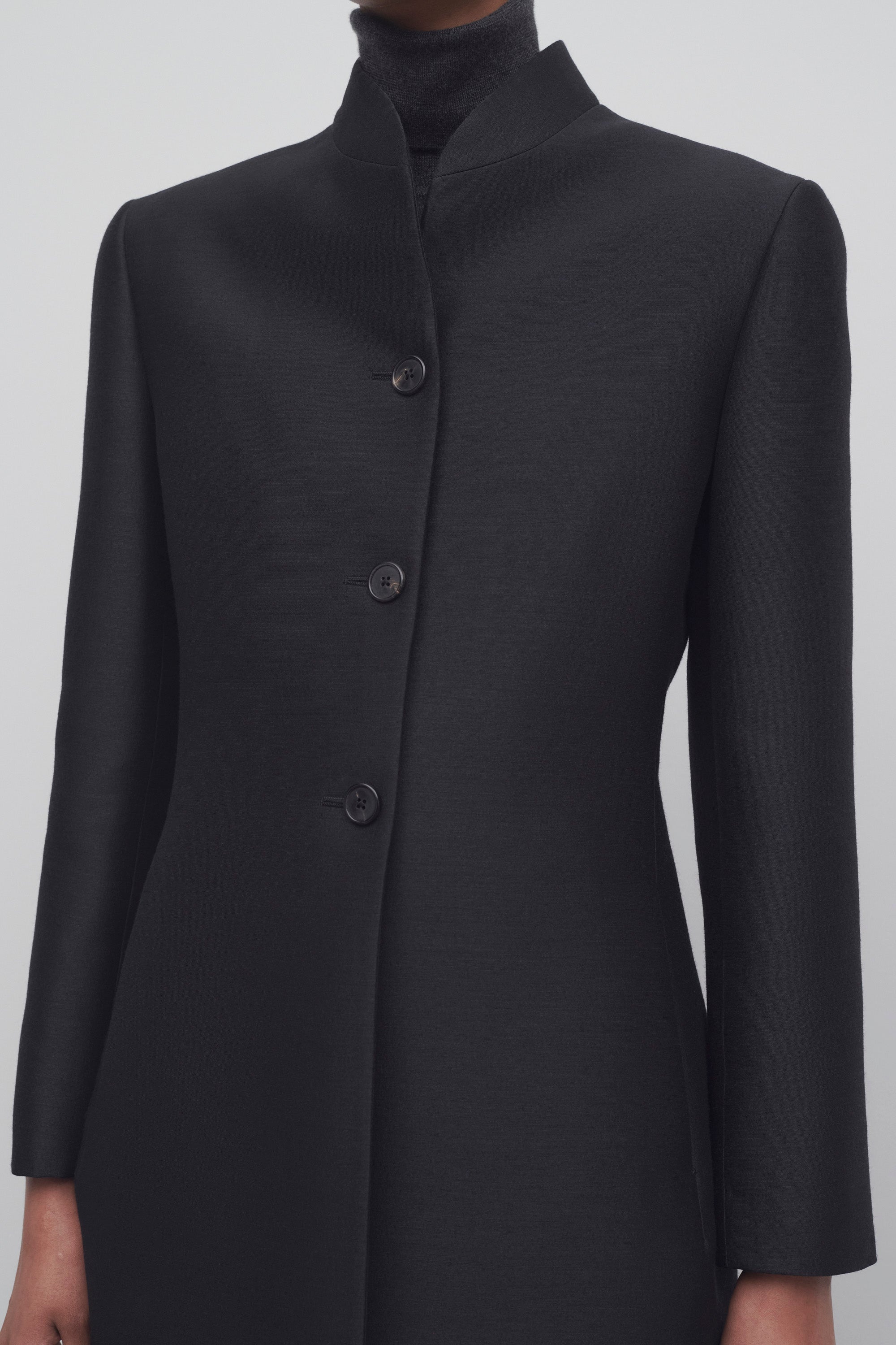 Byrne Jacket in Wool and Silk - 6