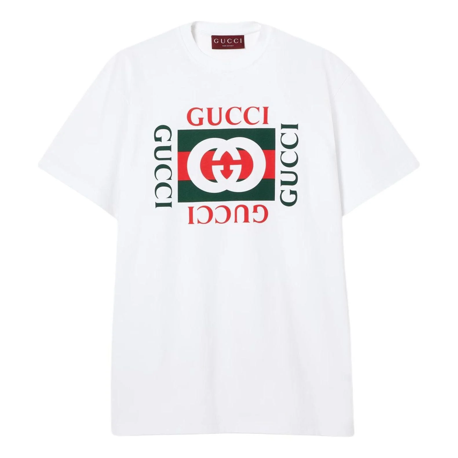 (WMNS) Gucci Print Cotton Jersey T-Shirt 'White' 788093-XJGL3-9669 - 1