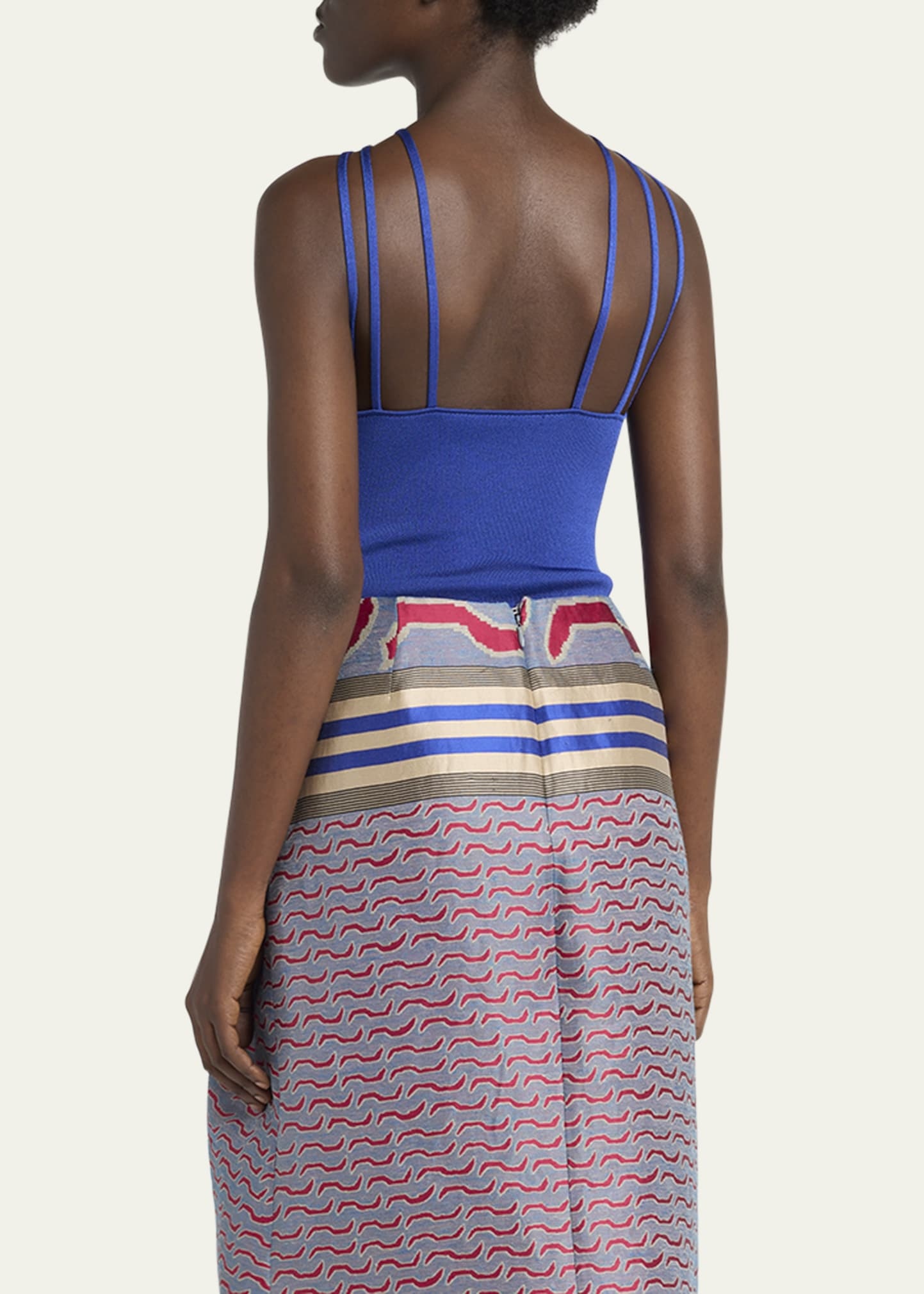 High-Neck Strappy Tank Top - 3