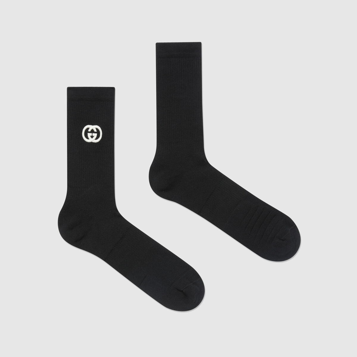 Cotton blend socks with Interlocking G - 2