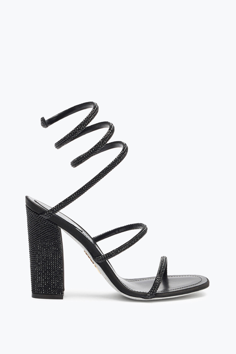 CLEO TOTAL BLACK SANDAL WITH SOUL HEEL 105 1
