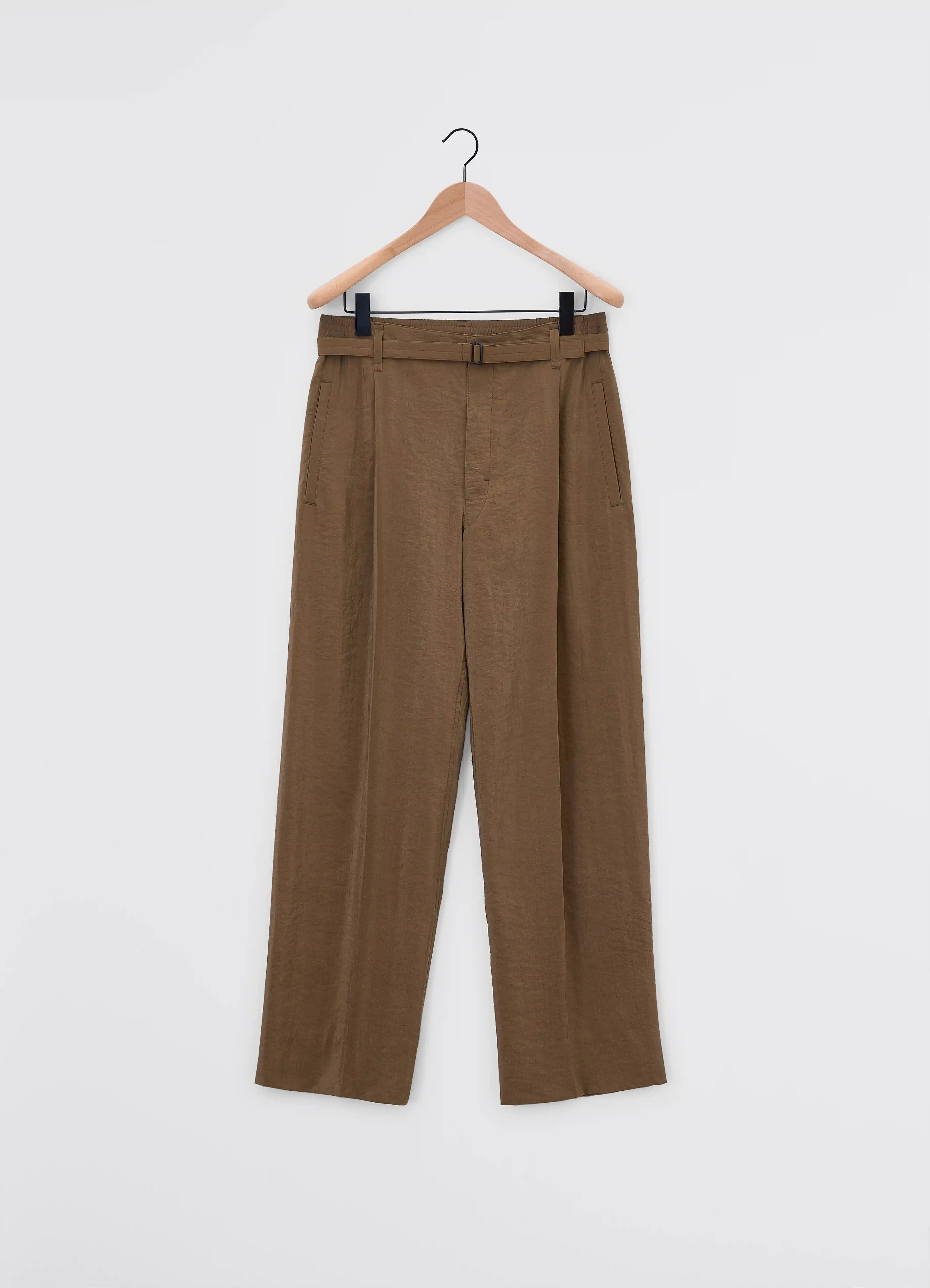 BELTED RELAXED PANTS - 5