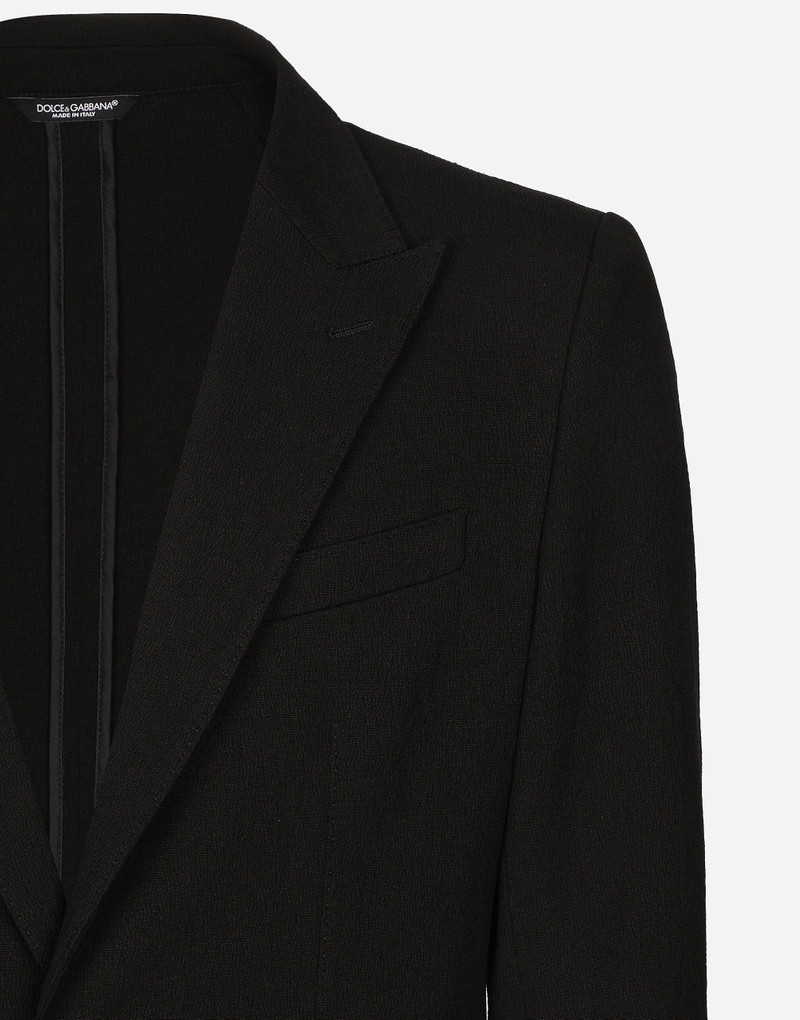 Single-breasted stretch cotton Taormina-fit jacket 3