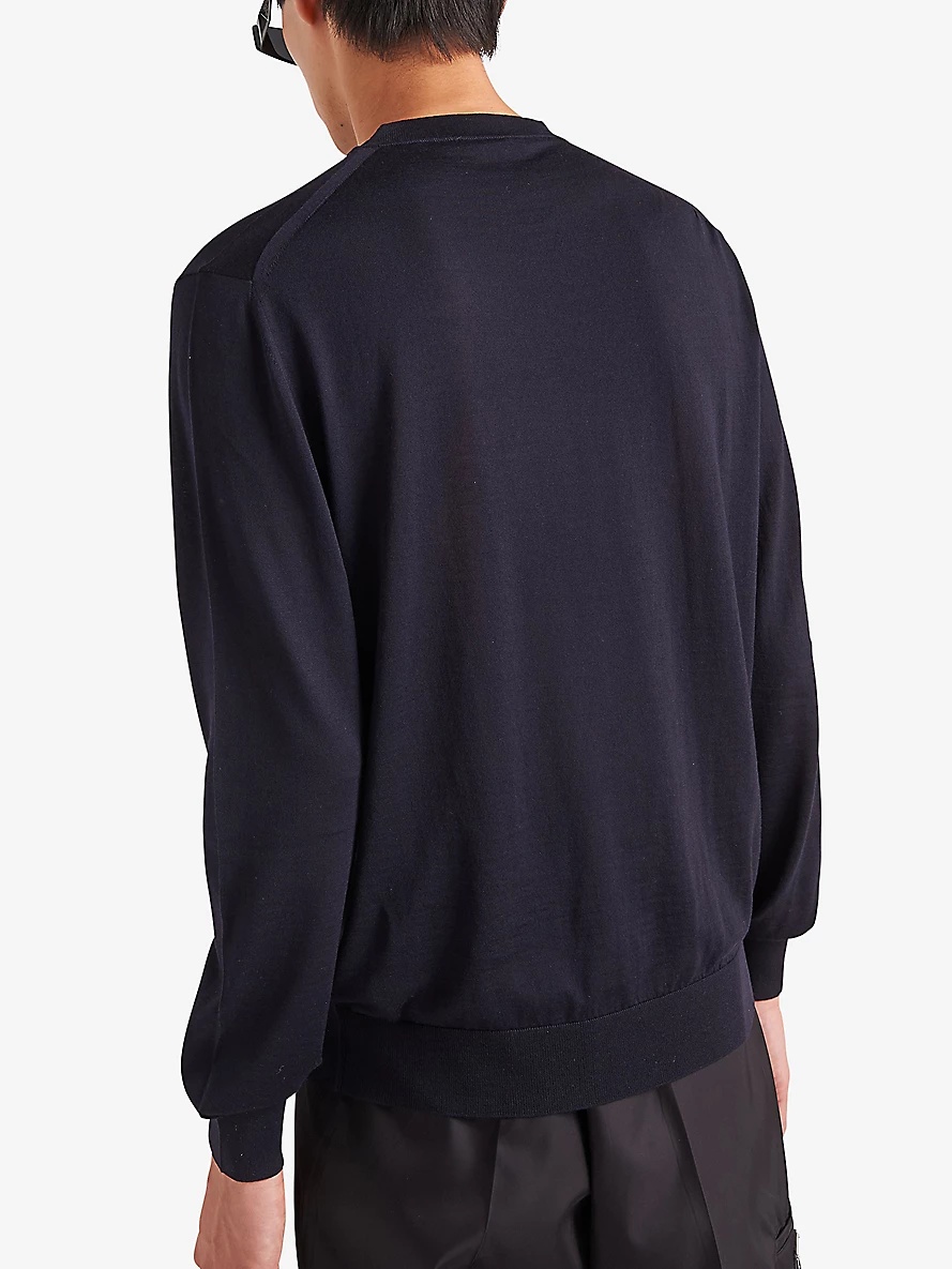 Superfine crewneck wool sweatshirt - 4
