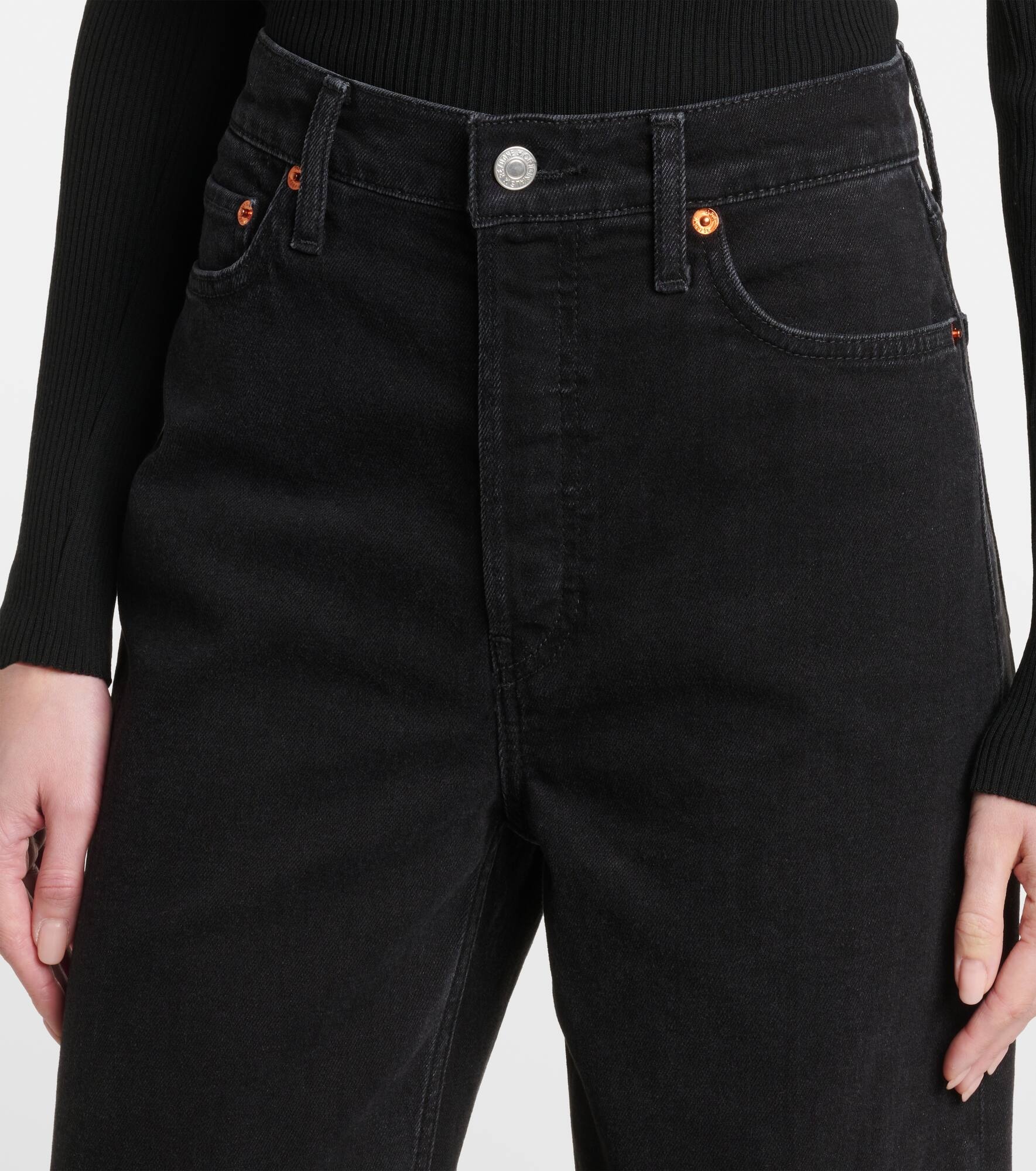 High-rise wide-leg jeans - 4