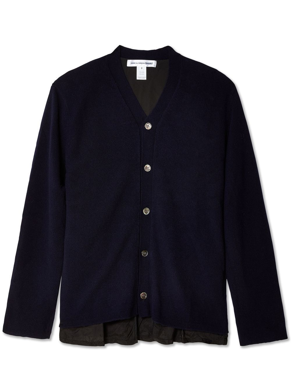 long-sleeve layered cardigan shirt - 1