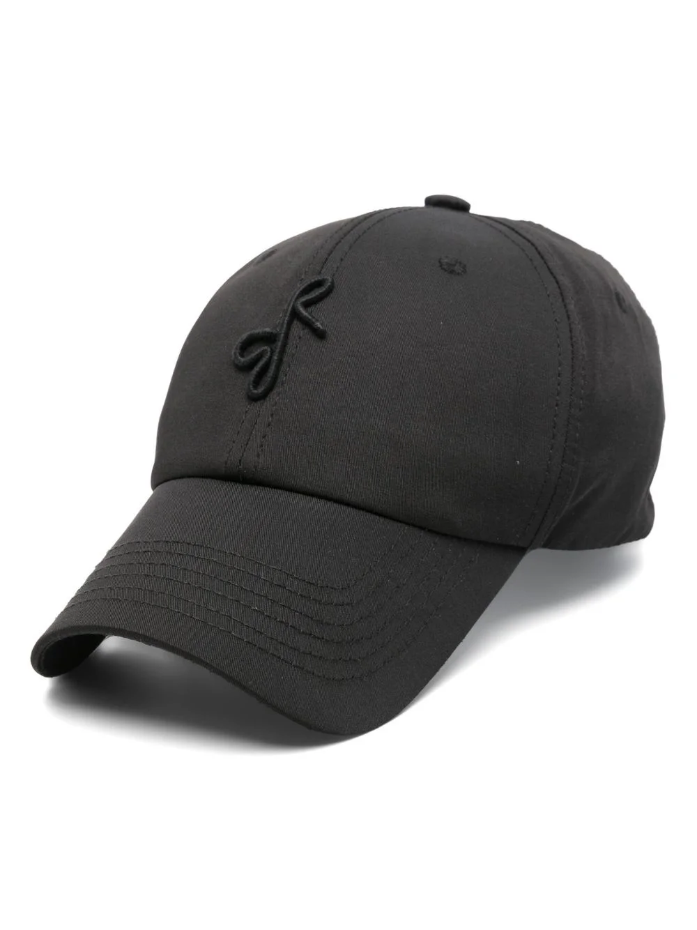 logo-embroidered cotton cap - 1
