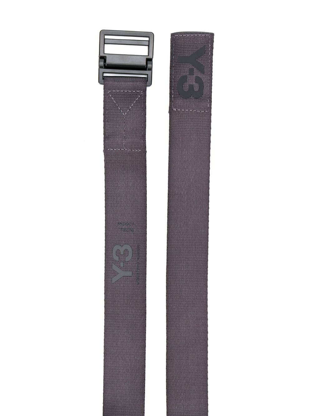 logo-print buckled belt - 2