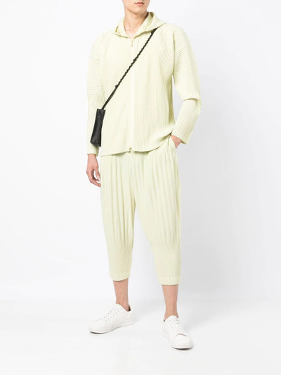 ISSEY MIYAKE MC July pleated hoodie outlook