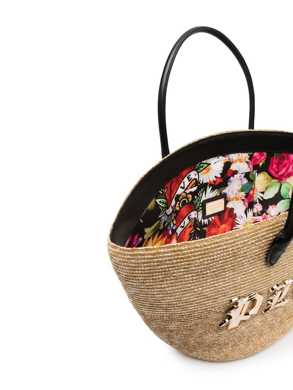 Gothic Plein woven basket bag - 5