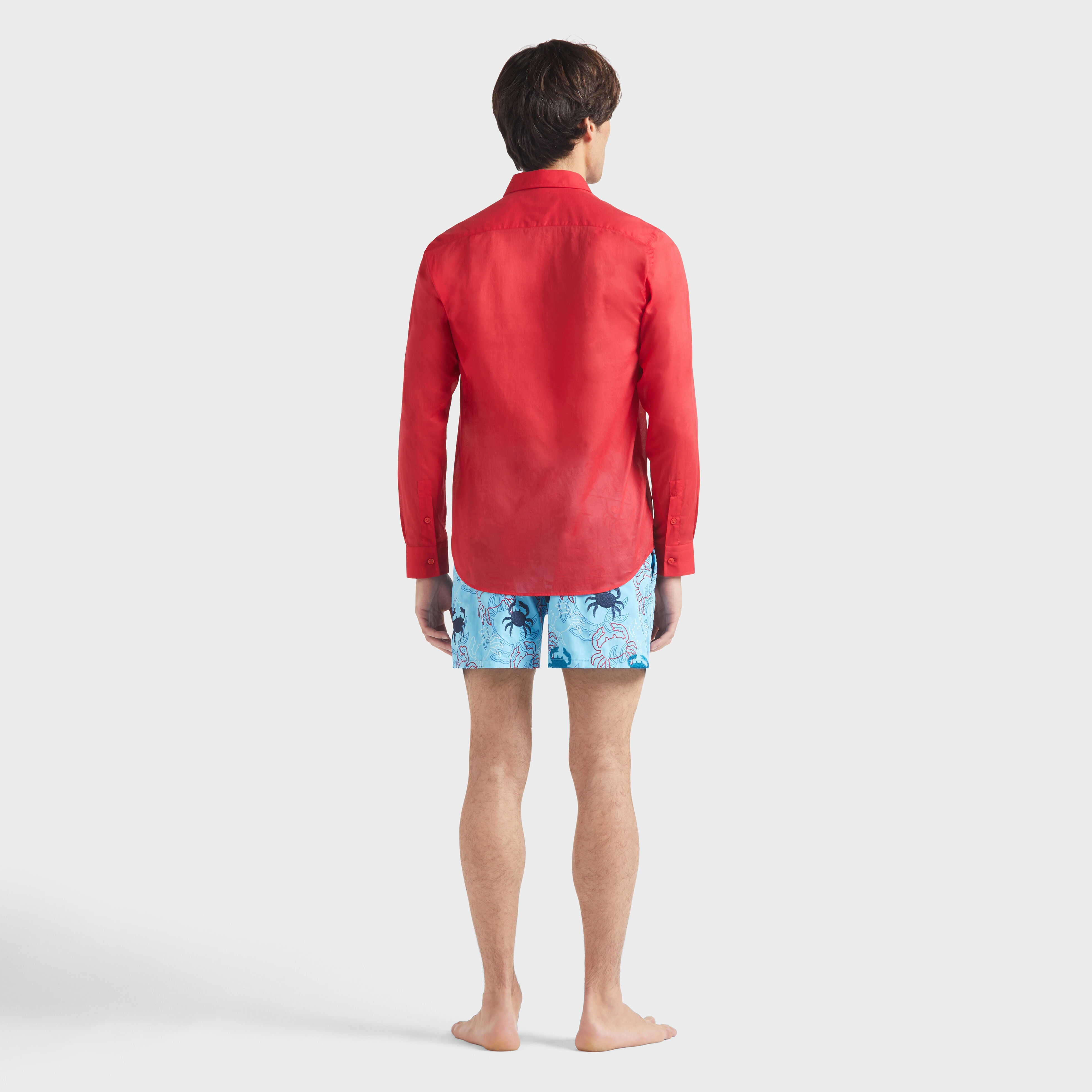 Cotton Voile Lightweight Shirt Solid - 4