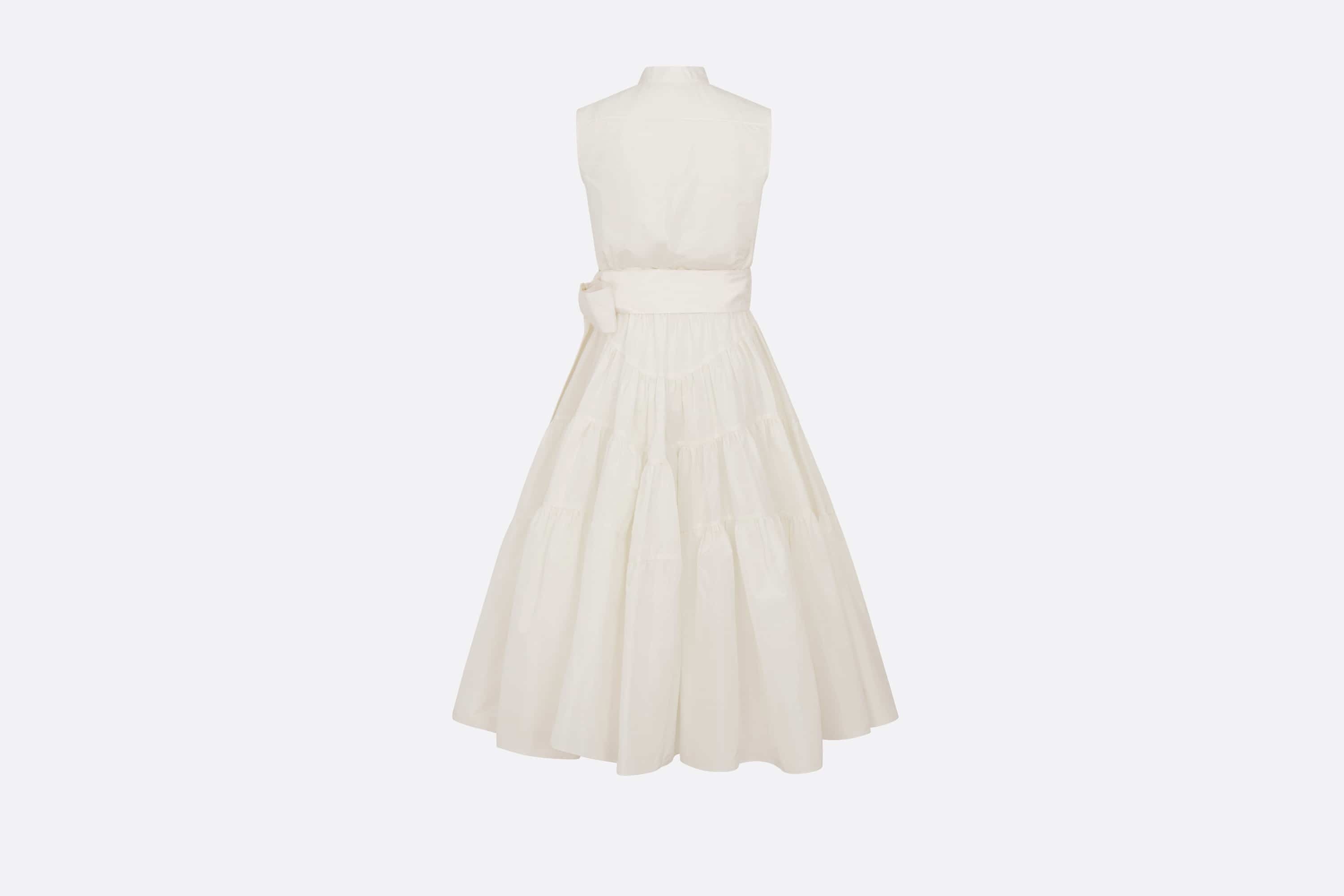 Mid-Length Dress with Tied Belt - 2