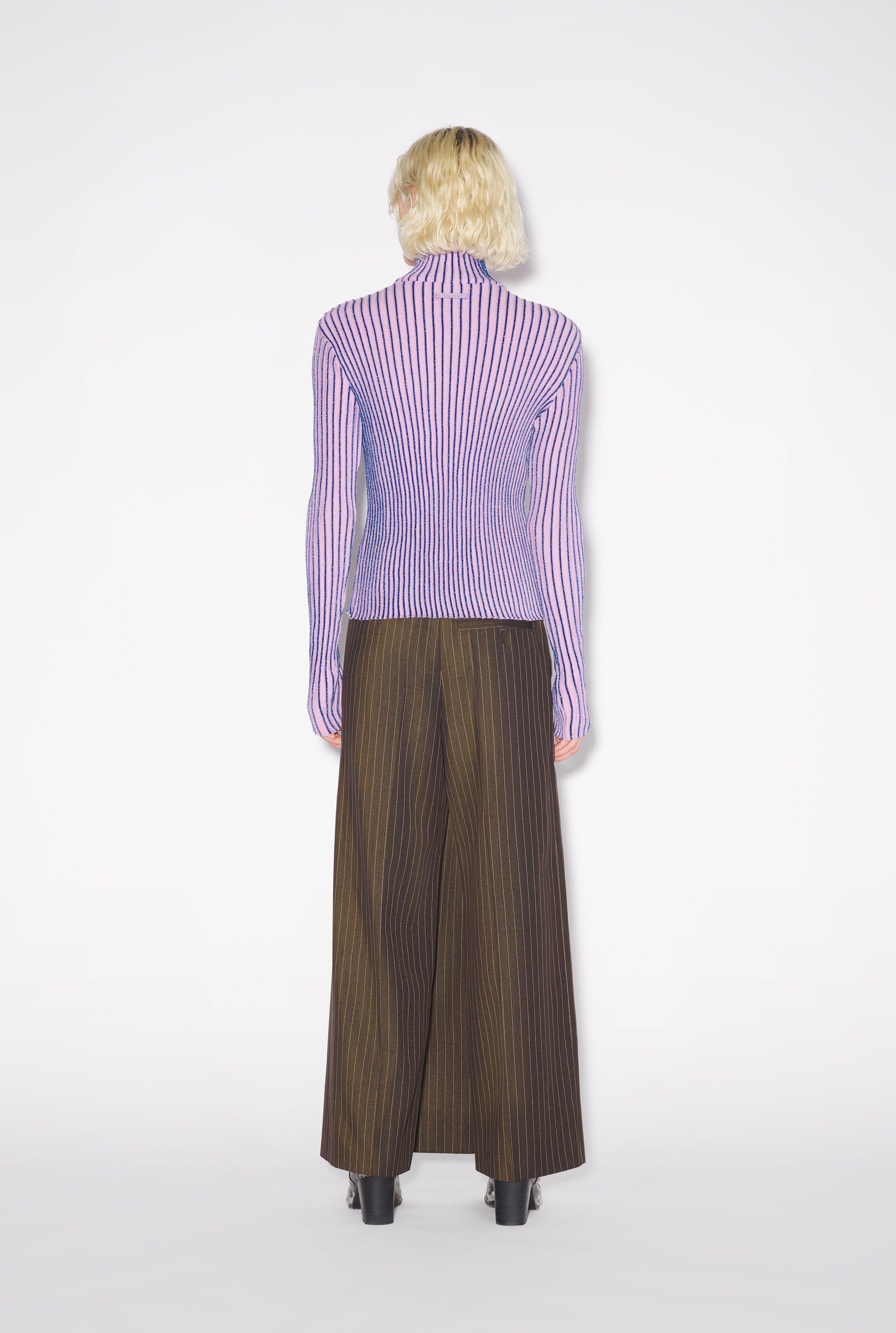 THE PINK LUREX TROMPE L’OEIL TOP - 2