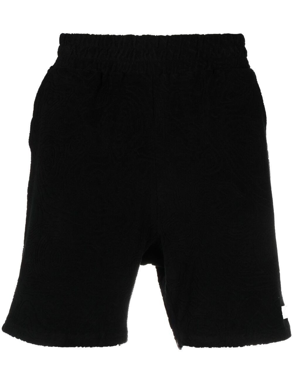 logo-patch cotton shorts - 1