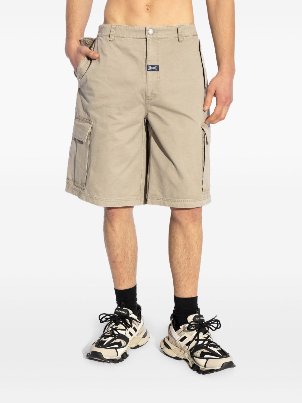 cotton cargo shorts - 3