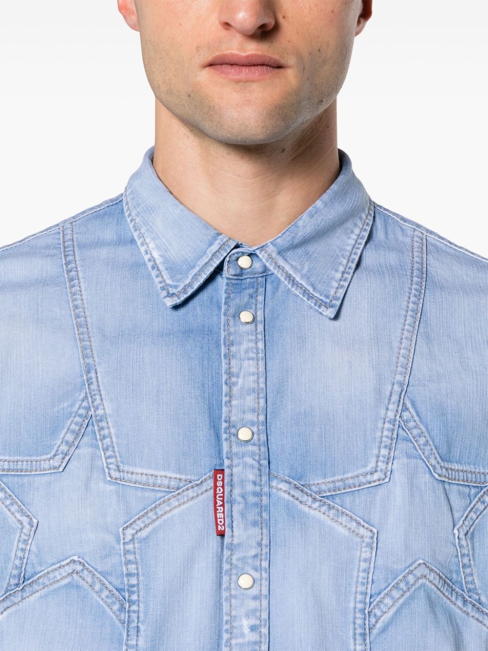 Twin Stars denim shirt - 5