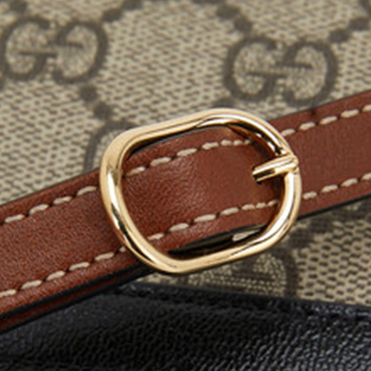 (WMNS) Gucci Padlock Metallic Logo Canvas Box Mini Ebony / Black Handbag 652683-96GAG-9785 - 4