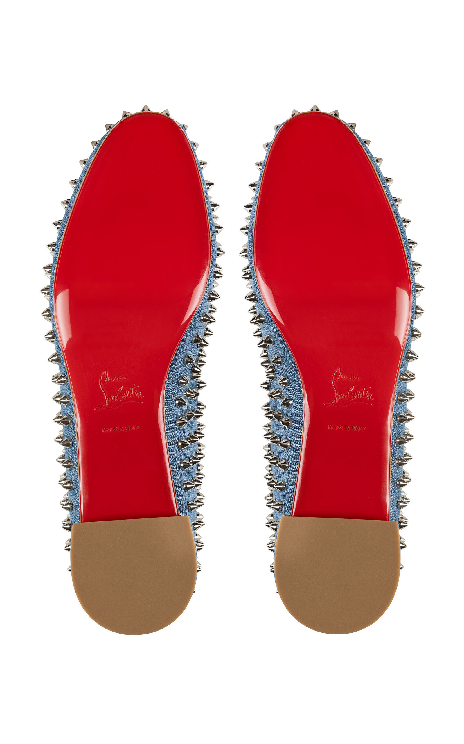 Sweetie Jane Studded Denim Flats blue - 6