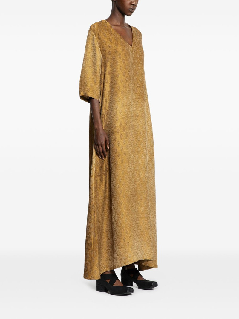 UMA WANG Apostle diamond-jacquard midi dress outlook