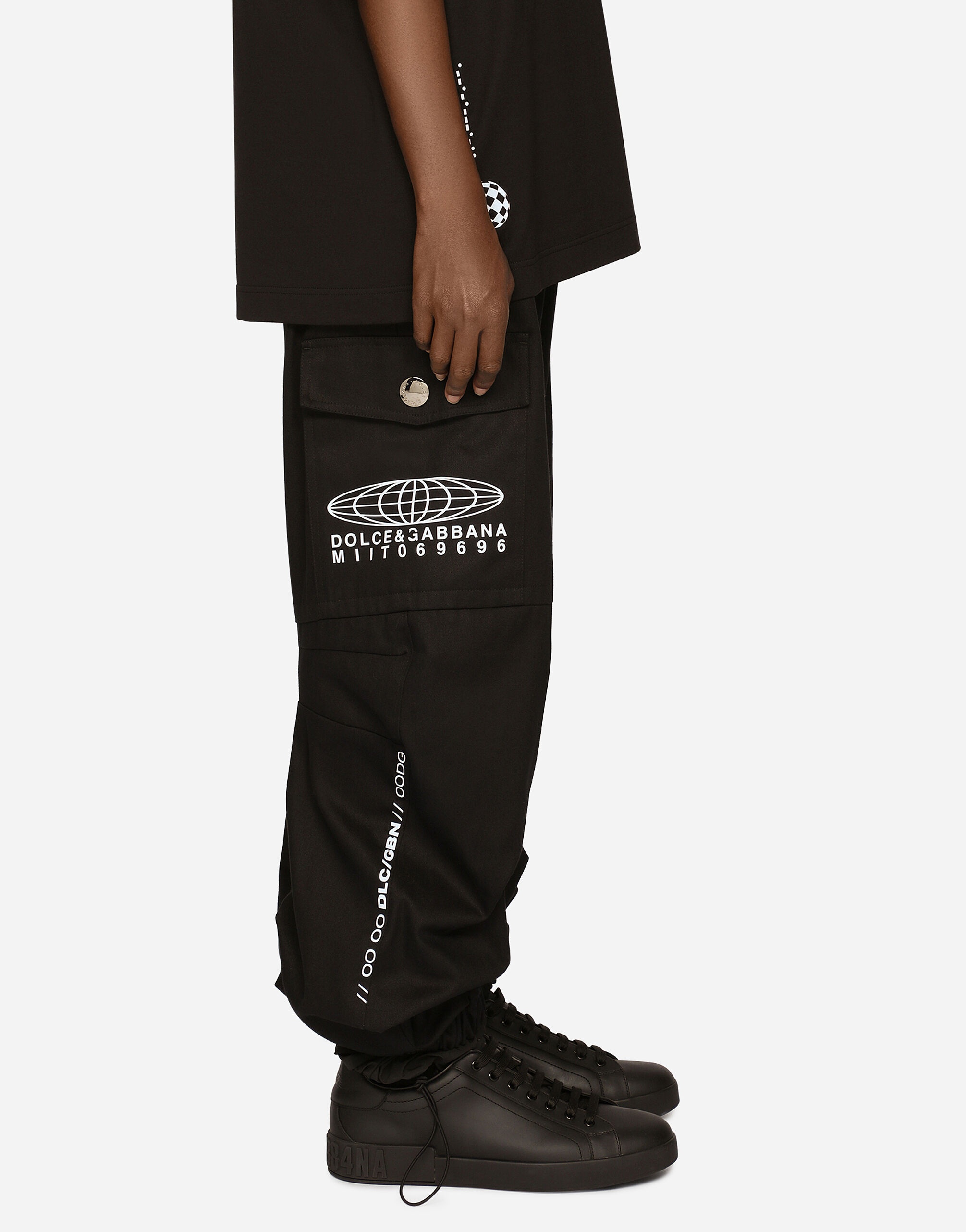 Cotton gabardine cargo pants DGVIB3 - 7