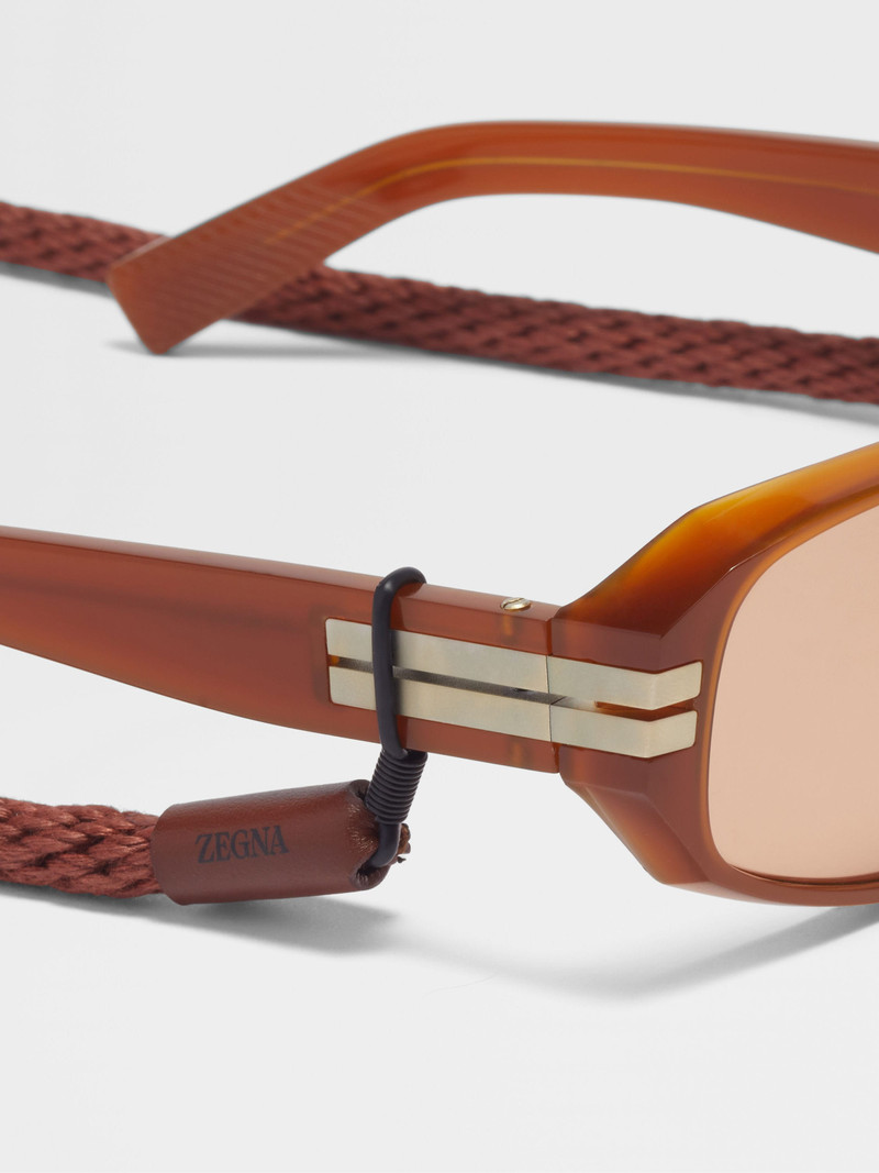 DARK FOLIAGE ACETATE SUNGLASSES 5
