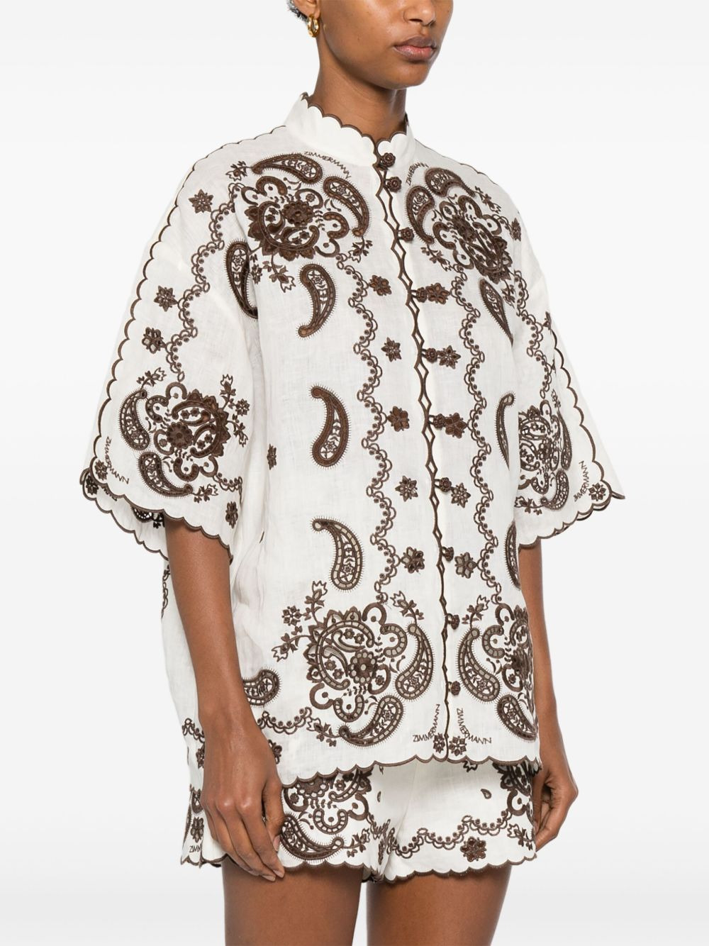 Zimmermann Shirts Ivory - 4