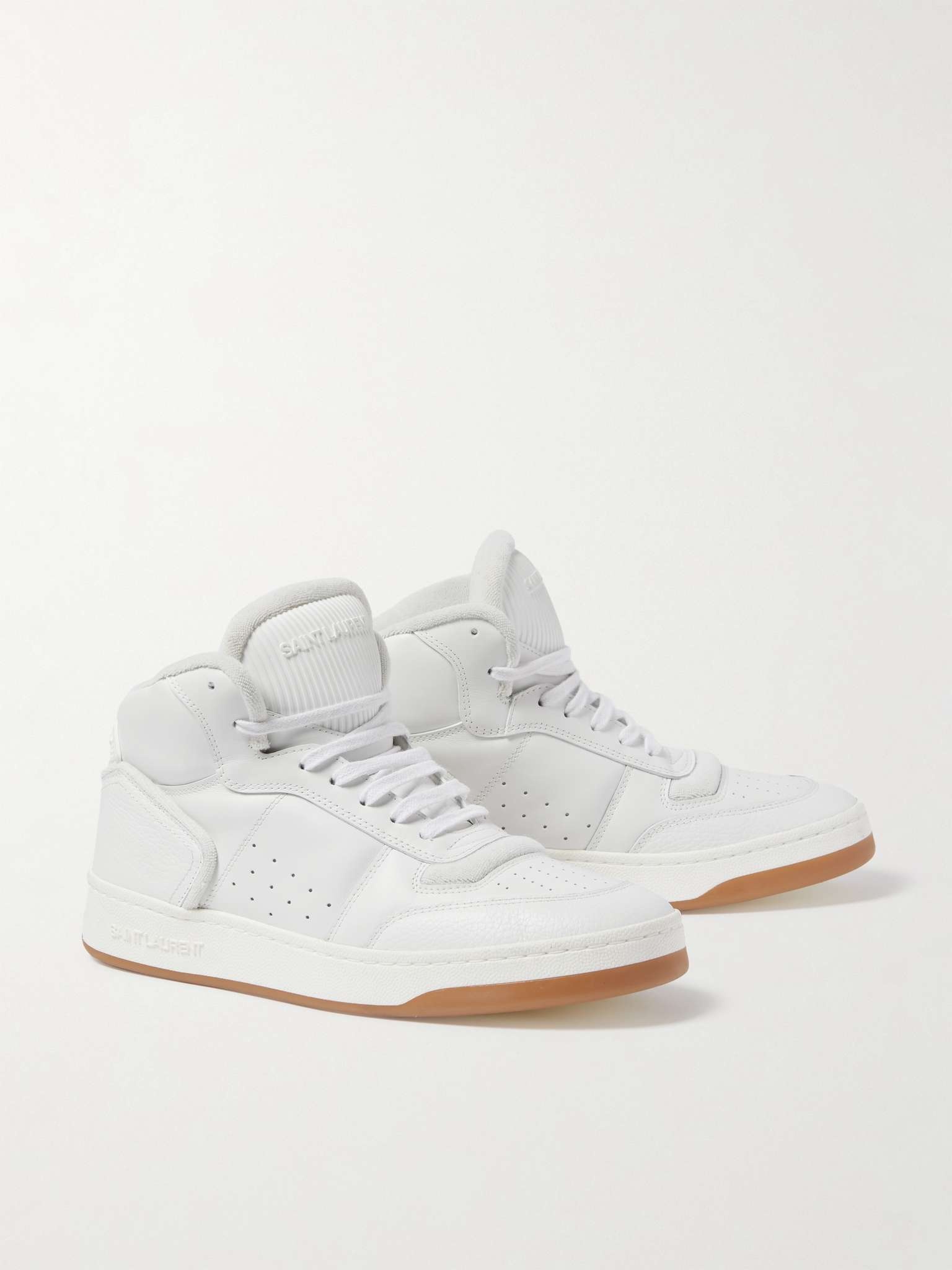 SL/80 Perforated Leather High-Top Sneakers - 4