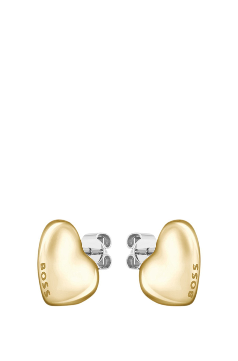 GOLD-TONE EARRINGS WITH HEART-SHAPED DESIGN 1