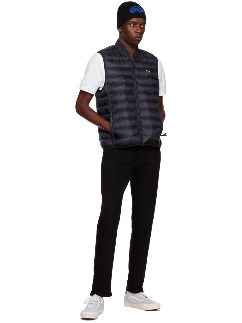 Navy Quilted Vest 2