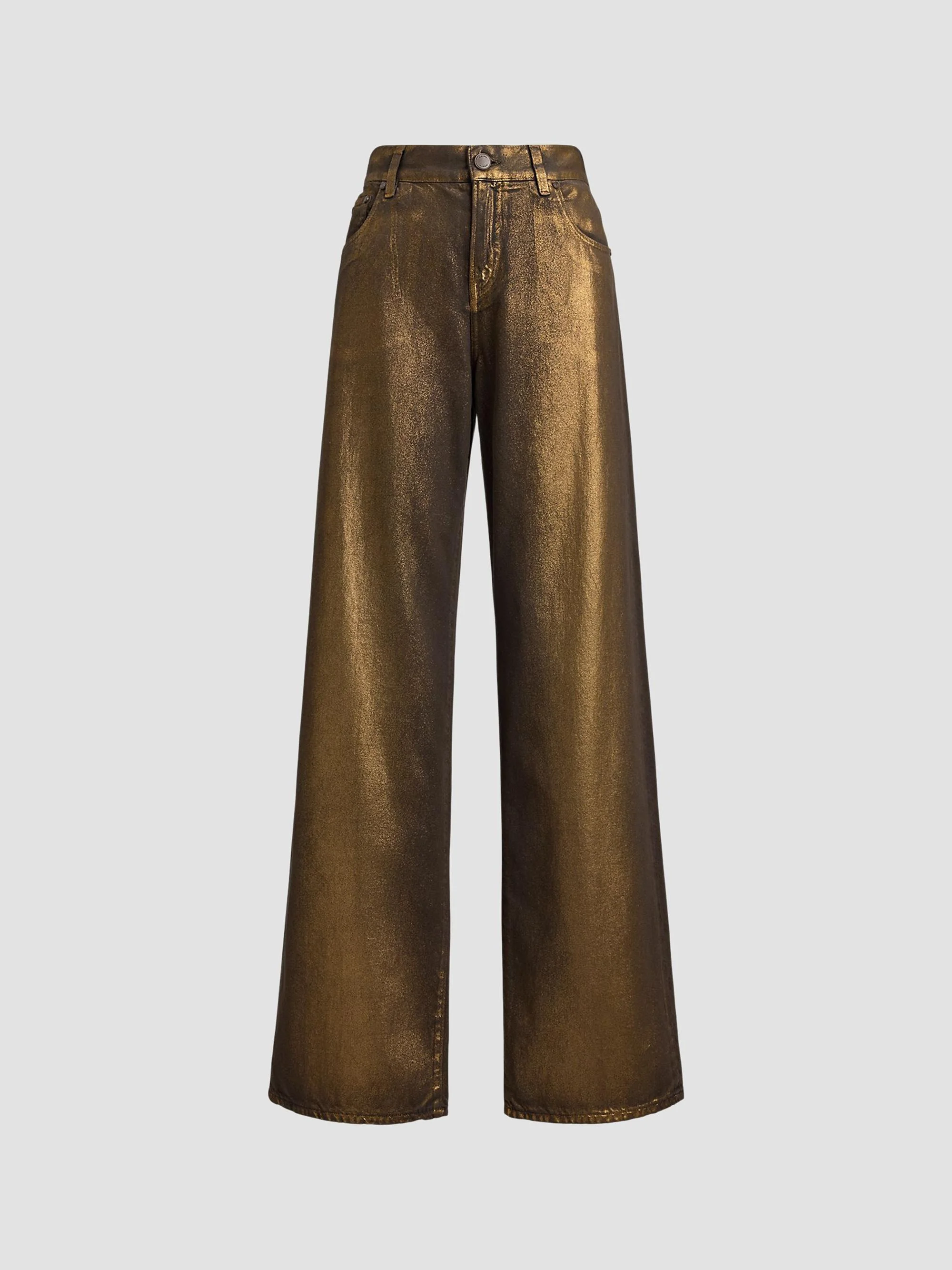 Women's Mercer Relaxed Wide-Leg Jeans - Bronze - 1