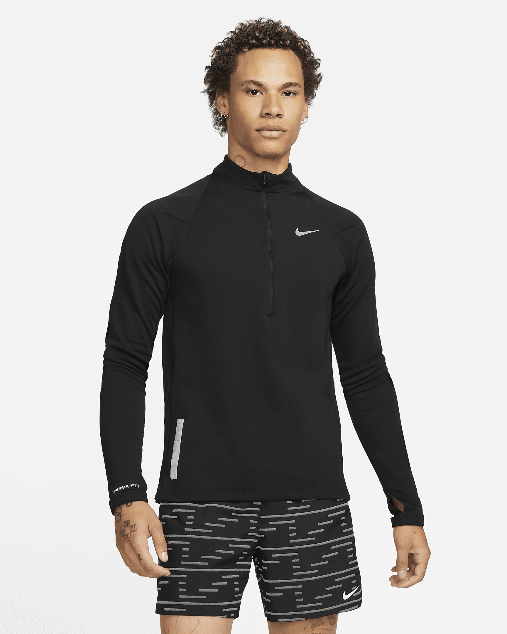 Nike Therma-FIT Run Division Element Men's 1/2-Zip Running Top - 1