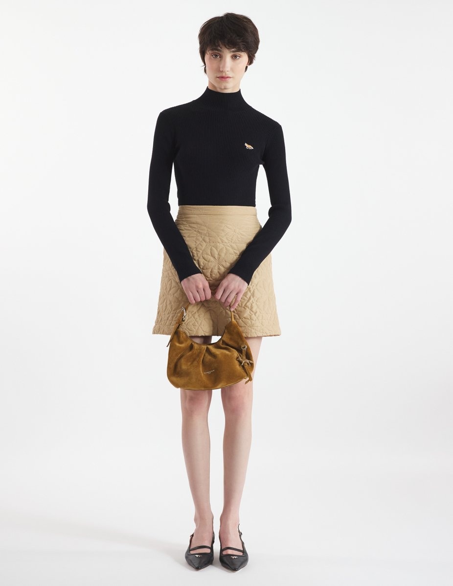 BABY FOX PATCH FINE RIBBED TURTLENECK - 2