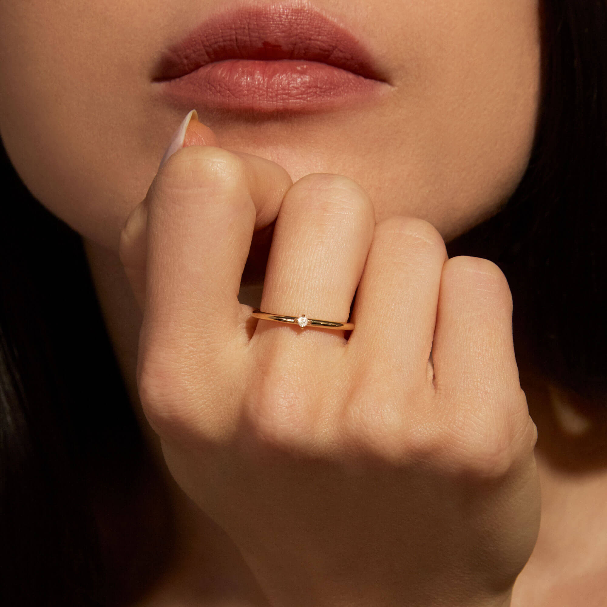 Tiny Diamond Ring - 2