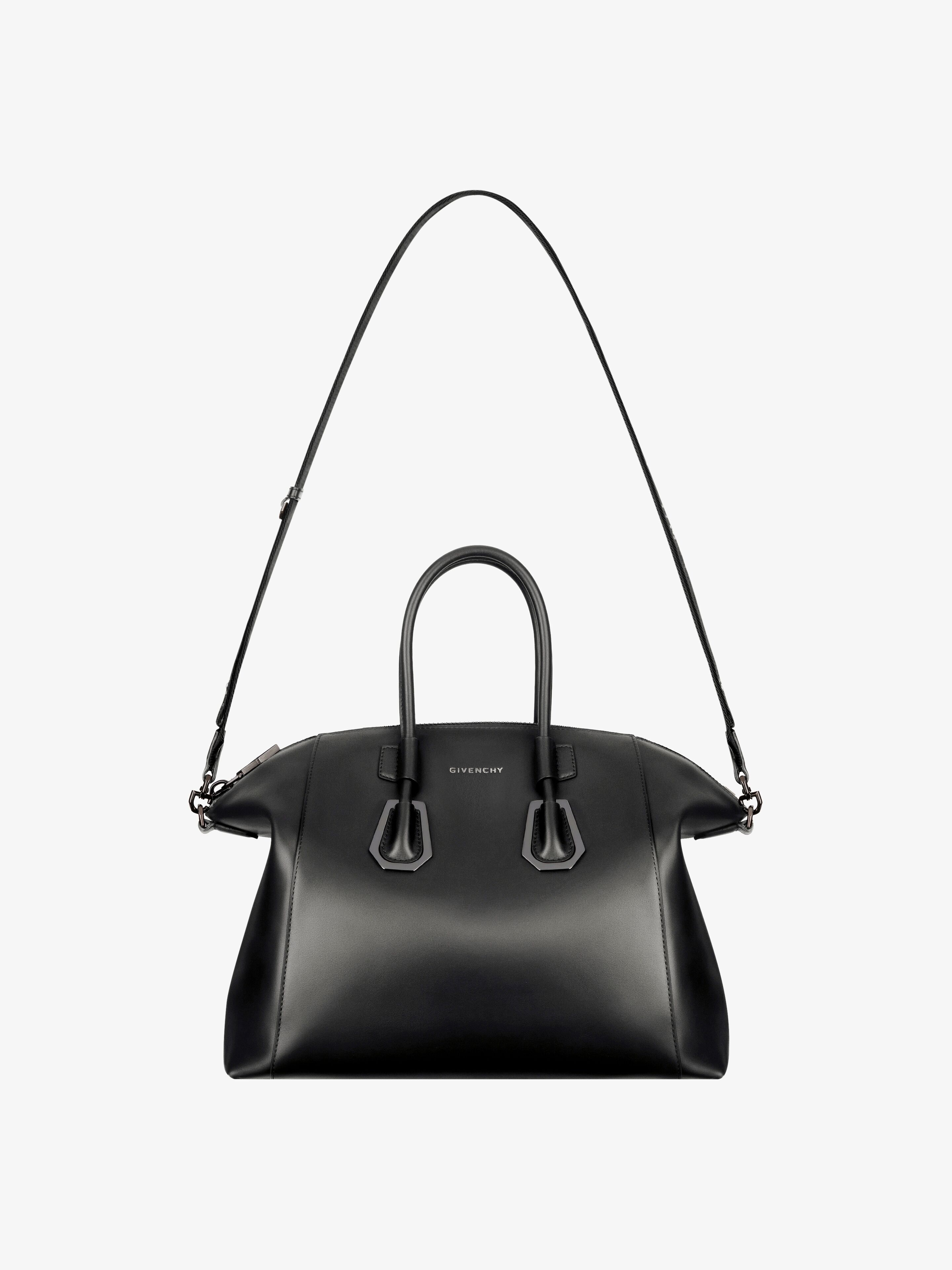 SMALL ANTIGONA SPORT BAG IN LEATHER WITH METALLIC DETAILS - 3