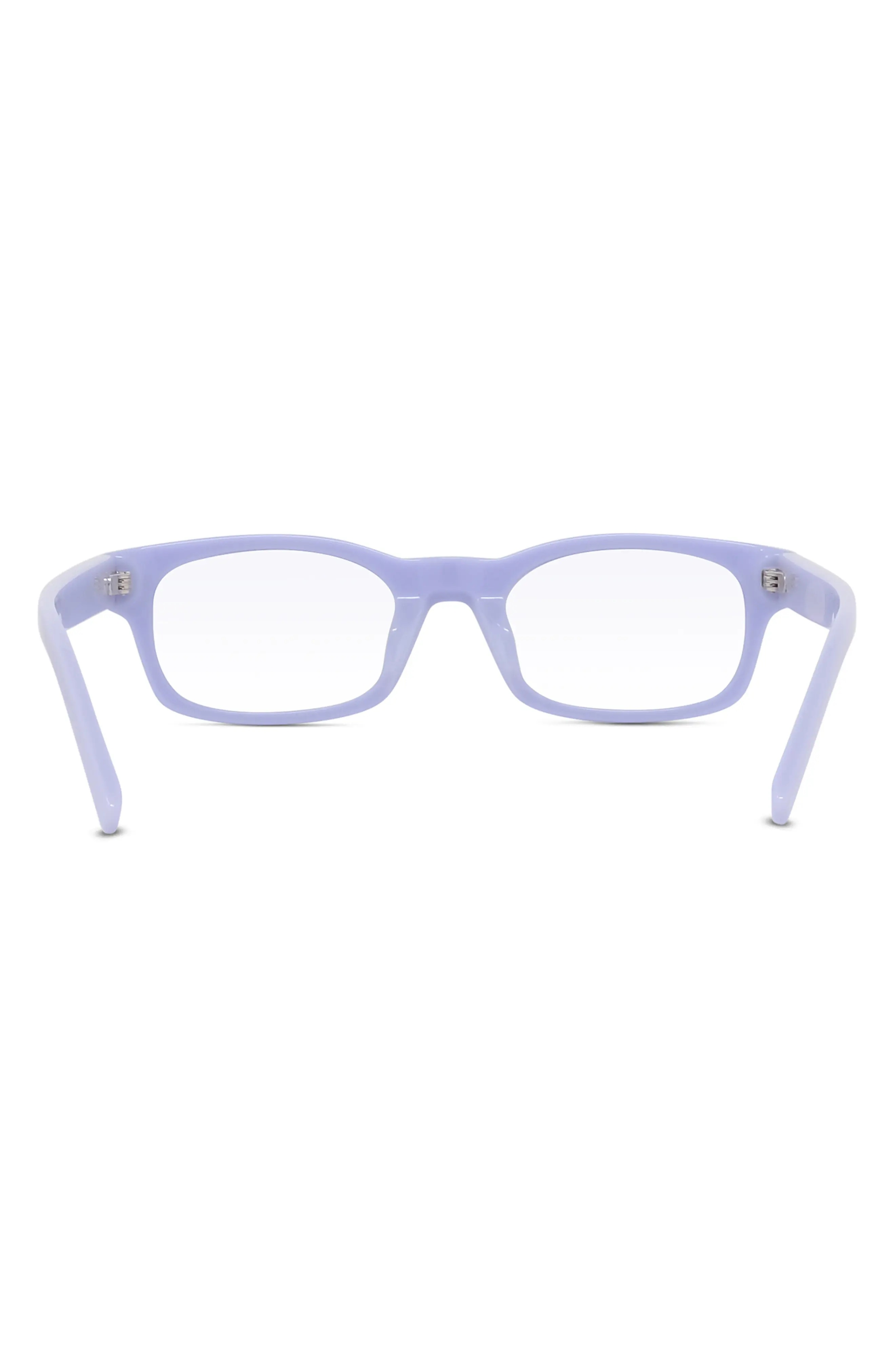 49mm Blue Rectangular Blue Light Blocking Glasses - 6