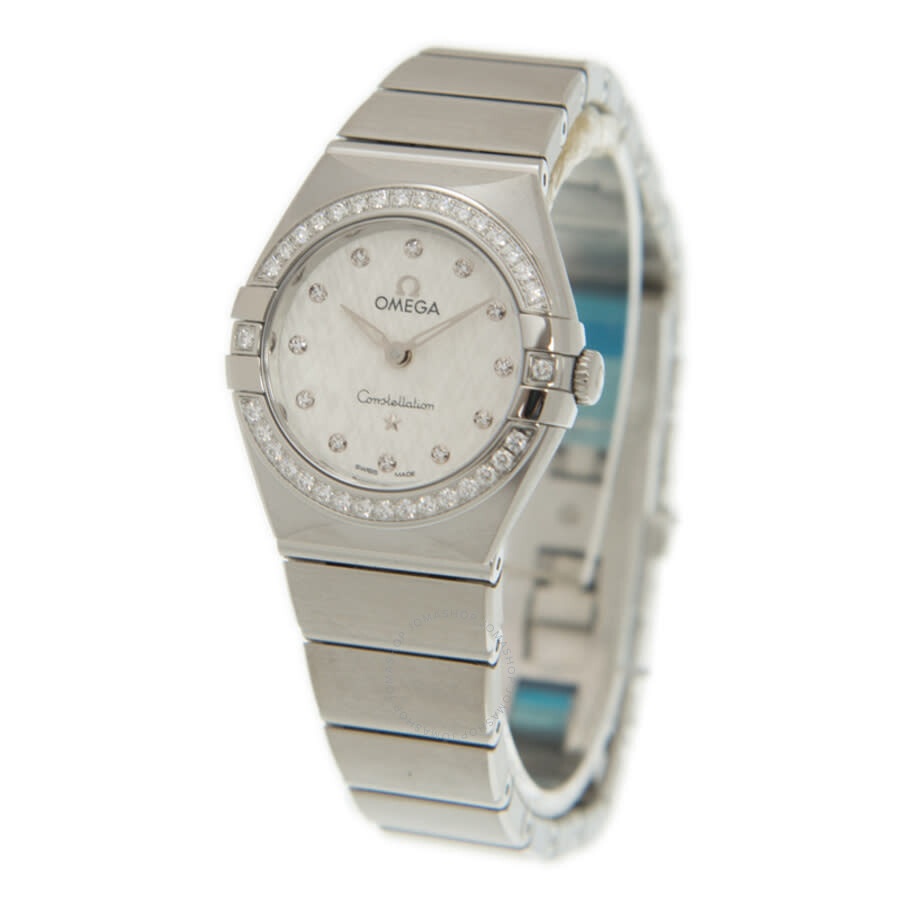 Omega Constellation Manhattan Quartz Diamond Silver Dial Ladies Watch 131.15.25.60.52.001 - 4