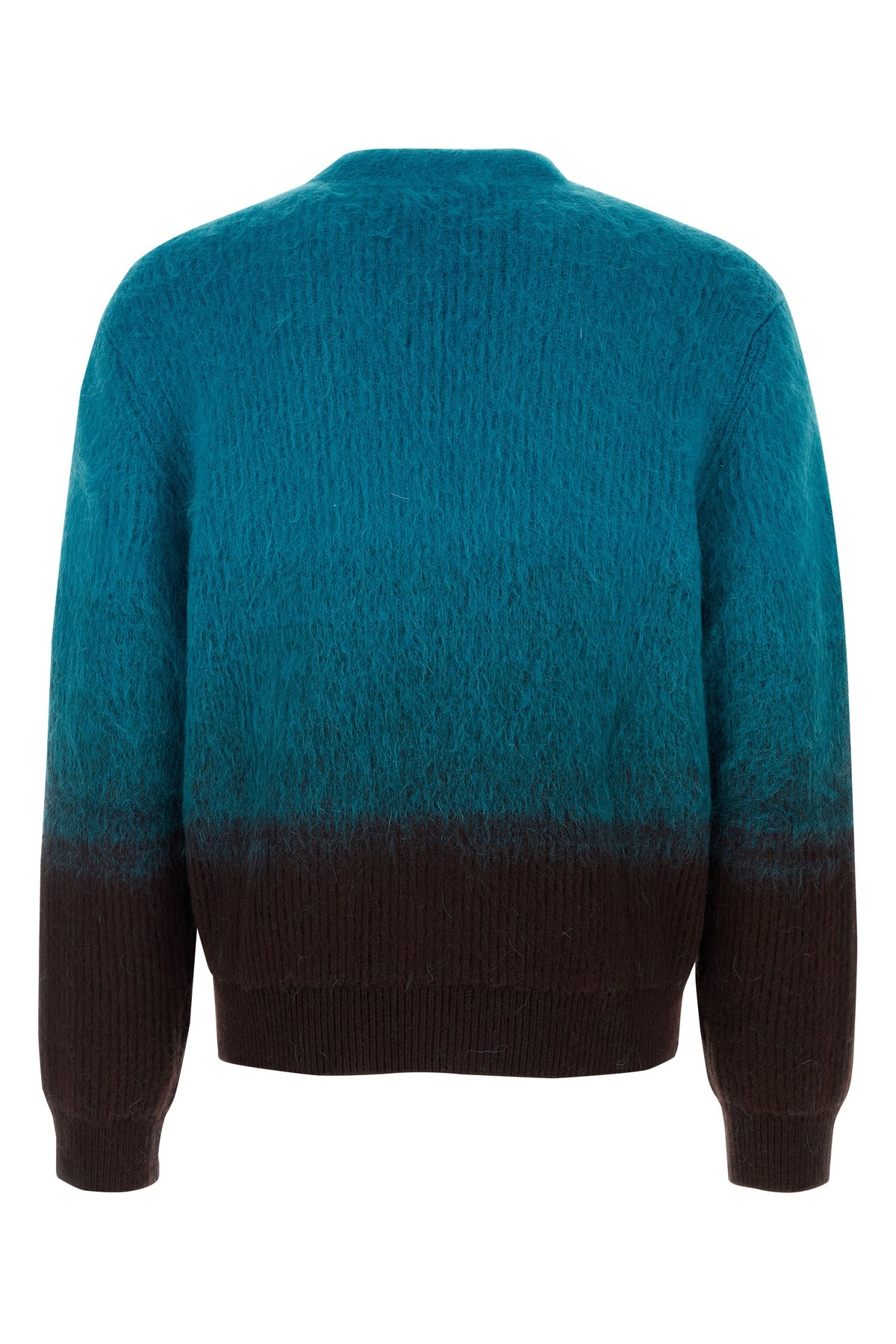 Two-tone wool blend cardigan - 2
