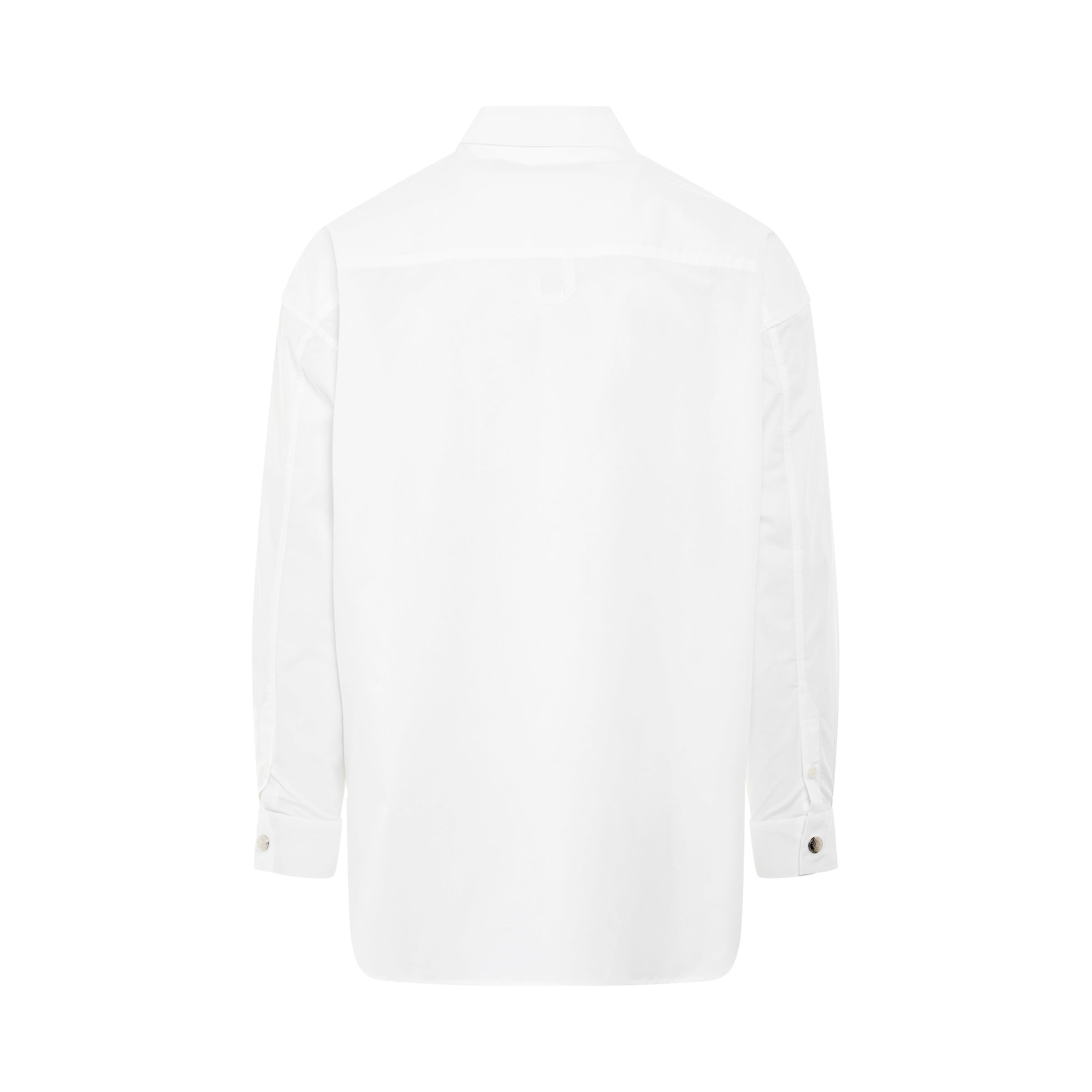 Manches Longue Shirt in White - 4