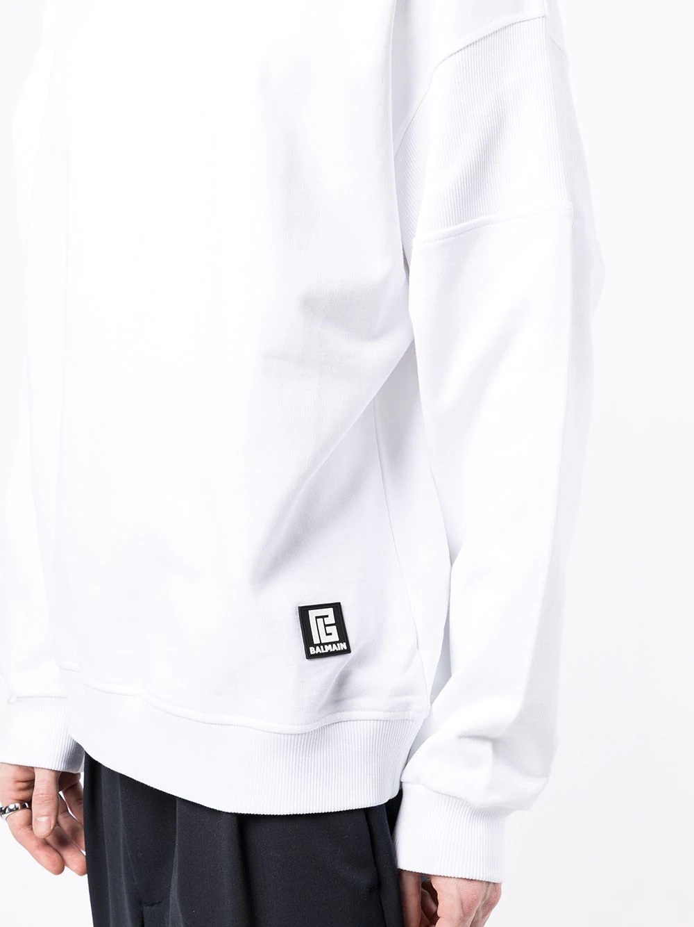 logo-patch sweatshirt - 5