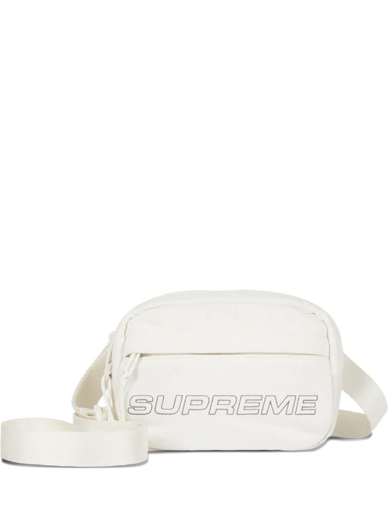 mini denim "White" messenger bag 1